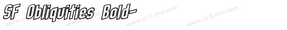SF Obliquities Bold字体转换